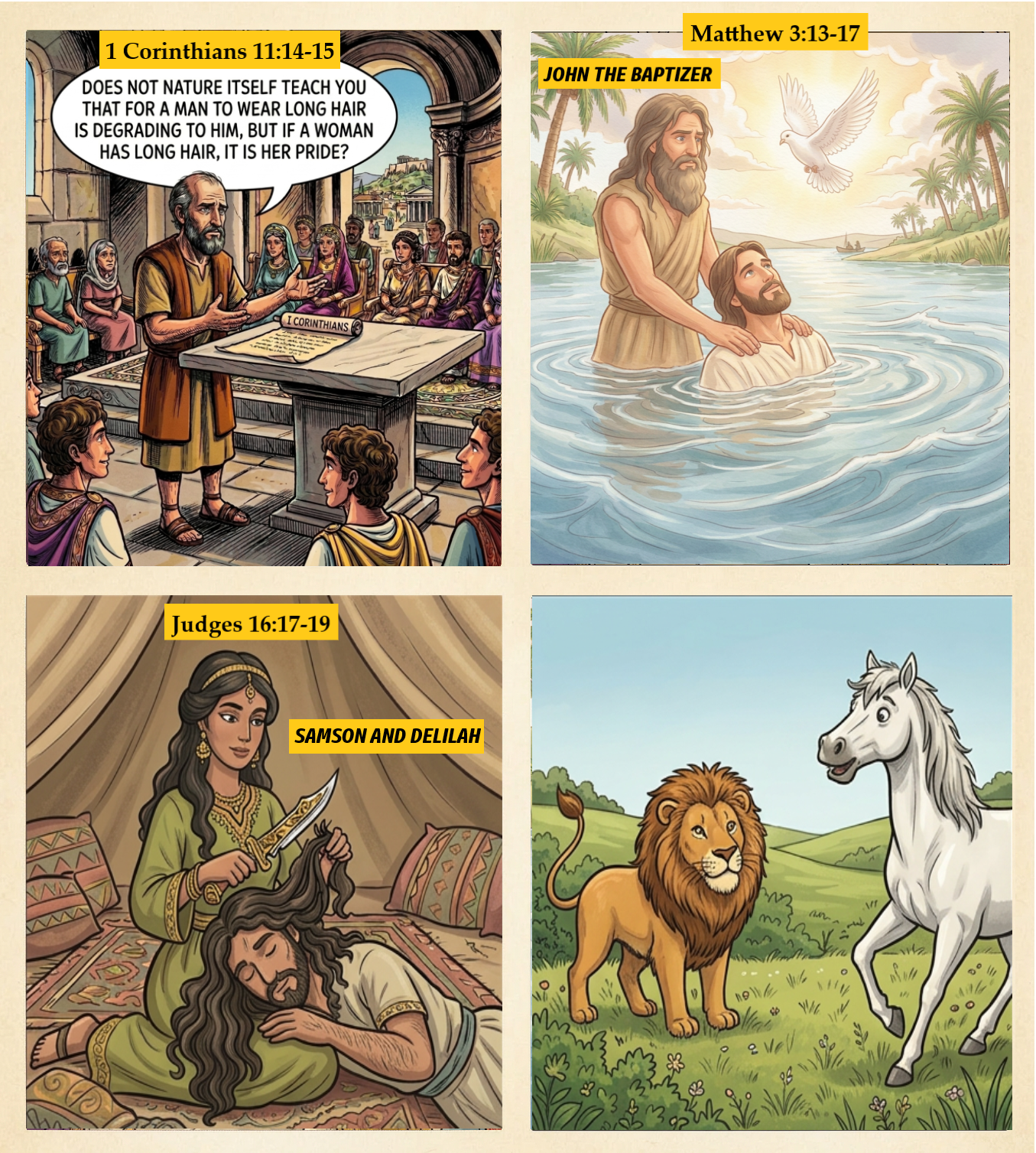 Did Paul Forget About Samson When He Wrote Nature Itself Teaches That Long Hair Degrades Men?