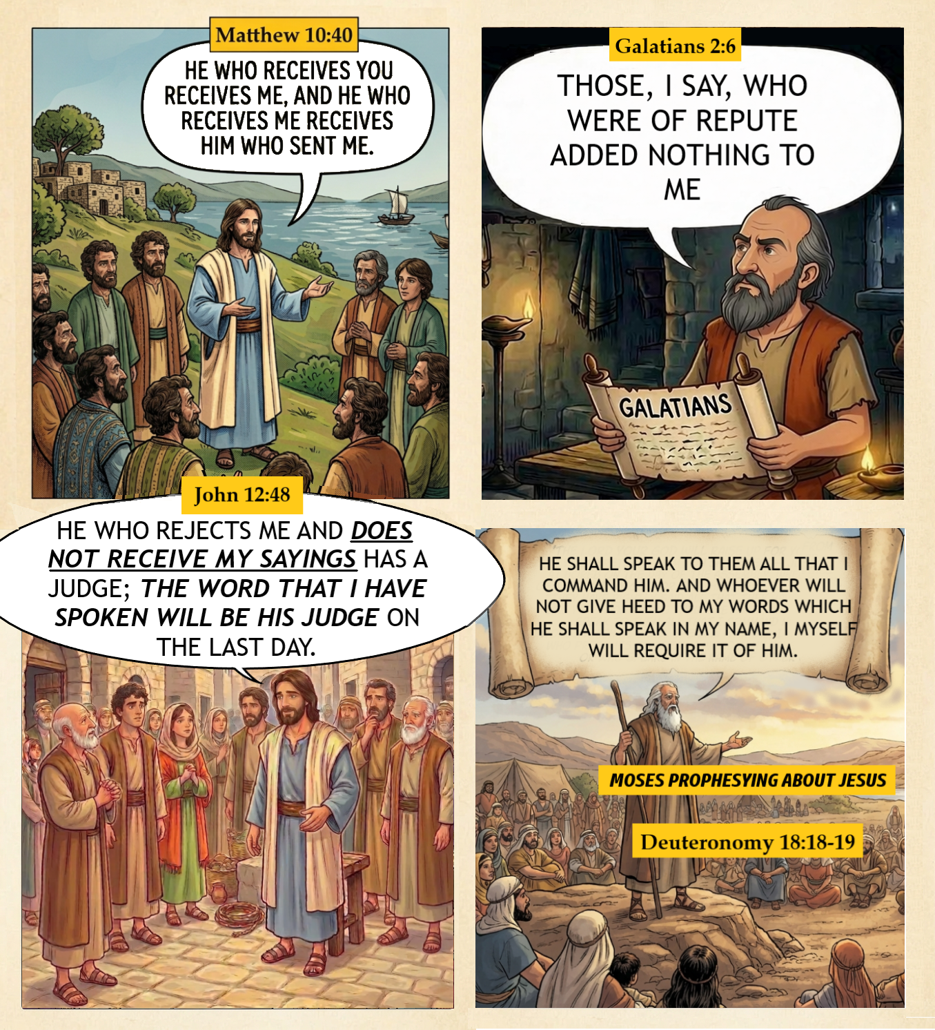 Jesus Judges By His Words